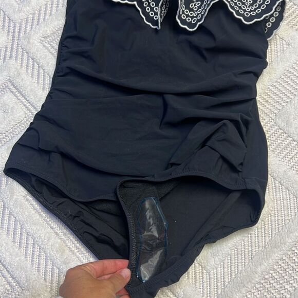 PROFILE BY GOTTEX LOLA RUFFLE ONE SHOULDER ONE PIECE SWIMSUIT - Picture 5 of 8